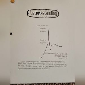 Tim Allen autographed Last Man Standing Script